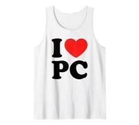 I Love PC I Heart Computer Classic IT PC Gamer Nerd Débardeur