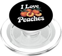 I Love Peaches Fresh Summer Vibes PopSockets PopGrip pour MagSafe