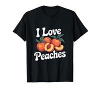 I Love Peaches Fresh Summer Vibes T-Shirt Graphique avec Valeur