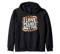 I Love Peanut Butter Pot amusant Sweat à Capuche