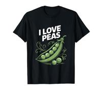 I Love Peas Funny Vegetable Amateurs T-Shirt Graphique avec Valeur