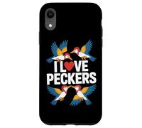 I Love Peckers Funny Bird Lover Pecker Lover Coque pour iPhone XR