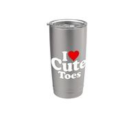 I Love Pedicure avec des orteils doux en forme de cœur Gobelet isotherme en acier inoxydable double paroi