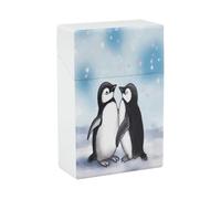I Love Penguins Étui à cigarettes élégant et léger pour distributeur de cigarettes étanche Accessoires pour camping randonnée