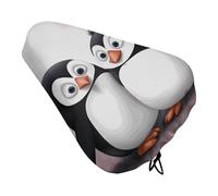 I Love Penguins Housse de siège de vélo rembourrée extra large pour homme et femme - Confortable - Imperméable - Avec cordon de serrage - Convient pour route/montagne/exercice/rotation