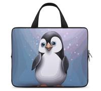 I Love Penguins Housse pour ordinateur portable ultra fine, légère et imperméable 15", matériau en néoprène durable, sac de protection portable avec dragonne