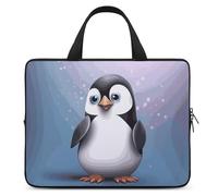 I Love Penguins Housse pour ordinateur portable ultra fine, légère et imperméable 17", matériau en néoprène durable, sac de protection portable avec dragonne