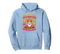 I Love Pepernoten Speculaas Sinterklaas Hollandais Saint-Nicolas Sweat à Capuche, Unisexe pour Adultes, Bleu poudré, XXL