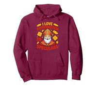 I Love Pepernoten Speculaas Sinterklaas Hollandais Saint-Nicolas Sweat à Capuche, Unisexe pour Adultes, Marron, M
