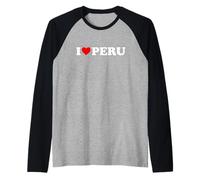 I Love Pérou - Cœur Manche Raglan