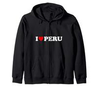I Love Pérou - Cœur Sweat à Capuche