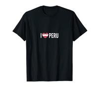 I love Peru Pérou drapeau péruvien péruvienne football T-Shirt