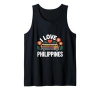 I Love Philippines Jeepney Motif floral Débardeur