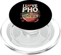 I Love Pho Soupe de Nouilles Cuisine vietnamienne PopSockets PopGrip pour MagSafe