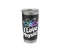 I Love Physics Atom Science Chimie Fun Gobelet isotherme en acier inoxydable double paroi