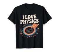 I Love Physics Formule d'orbite planétaire T-Shirt Graphique avec Valeur, Homme, Noir, XL