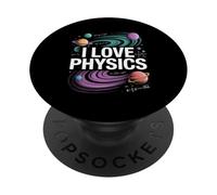 I Love Physics Planètes Univers Equation PopSockets PopGrip Adhésif