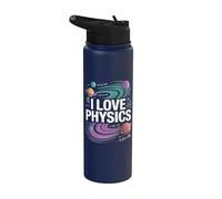 I Love Physics Planètes Univers Equation Stainless Steel Insulated Water Bottle