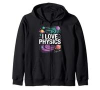 I Love Physics Planètes Univers Equation Sweat à Capuche