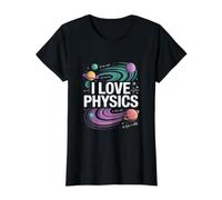 I Love Physics Planètes Univers Equation T-Shirt Graphique avec Valeur