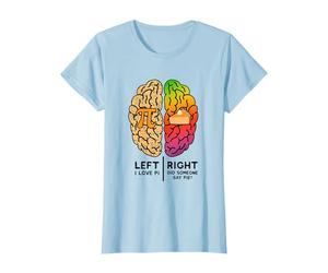 I Love Pi Brain Pi Day Funny Math Pie Dad Blague Mathématicien T-Shirt