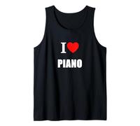 I Love Piano pour pianistes, Musiciens, étudiants ou Enseignants Débardeur