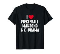 I Love Pickleball Mahjong and K-Drama T-Shirt
