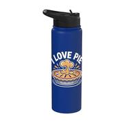 I Love Pie Delicious Humour Athusiasts Stainless Steel Insulated Water Bottle
