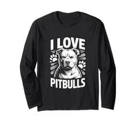 « I Love Pitbulls Show Off Your Dog Affection » Manche Longue