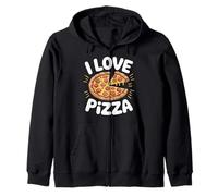I Love Pizza Cheesy Slice Celebration Sweat à Capuche