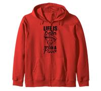 I Love Pizza, Cool Pizza Illustration Novelty Graphic Design Sweat à Capuche
