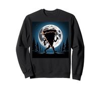 I Love Pizza Slice of Pizza Costume Full Moon Pizza pour Homme Sweatshirt