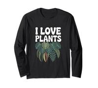 I Love Plants Monstera Fougère Feuilles Nature Verdure Manche Longue