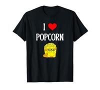 I Love Popcorn I Heart Popcorn Kernel Movie Lover T-Shirt