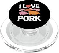 I Love Pork Bacon Jambon Pig Lovers Delight PopSockets PopGrip pour MagSafe