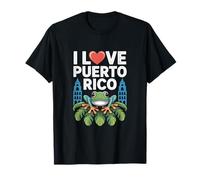 I Love Porto Rico Coqui Frog Tropical Vibes T-Shirt