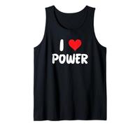 I Love Power Heart Politics Centrale électrique Solaire Débardeur