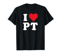 I Love PT Initials I Heart P.T. First Last Name P T T-Shirt