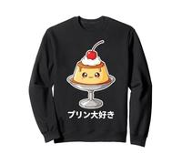 I Love Pudding Kawaii Design Japonais Purin Dessert Lover Sweatshirt