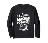 I Love Purée de Pommes de Terre Foodie pour Les Amateurs de Pommes de Terre Manche Longue