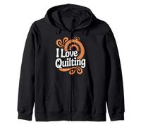 I Love Quilting Couture Art Needlework Sweat à Capuche