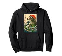 I Love racoons, Japanese racoon Illustration Graphic Designs Sweat à Capuche