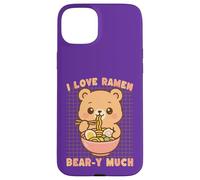 I Love Ramen Bear-y Much Kawaii Bear Nouilles Coque pour iPhone 15 Plus