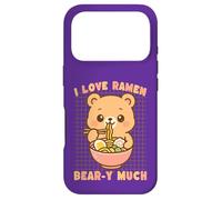 I Love Ramen Bear-y Much Kawaii Bear Nouilles Coque pour iPhone 17 Pro