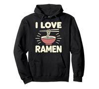 I Love Ramen Bol à Nouilles japonaises Motif Graphique Sweat à Capuche