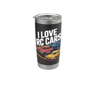 I Love RC Cars Fun Vehicles Play Gobelet isotherme en acier inoxydable double paroi