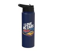 I Love RC Cars Fun Vehicles Play Stainless Steel Insulated Water Bottle