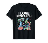 I Love Research Science Chimie Biologie Fun T-Shirt Graphique avec Valeur