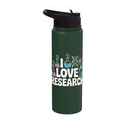 I Love Research Science Chimie Fun Stainless Steel Insulated Water Bottle