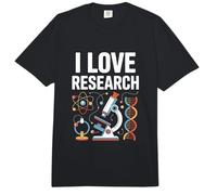 I Love Research Science Microscope ADN Comfort Colors Adult Heavyweight T-Shirt